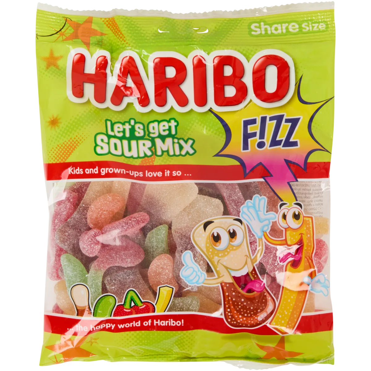 Mixte acidulée haribo