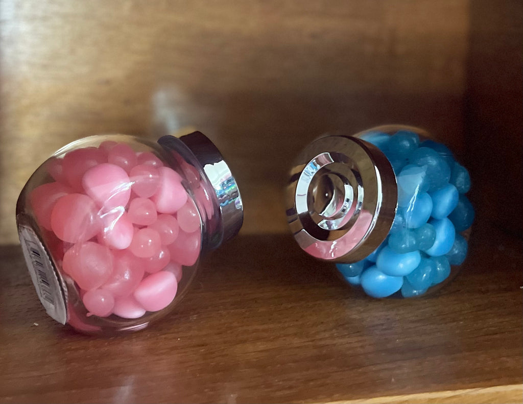 Mini bonbonnière en verre  baby shower